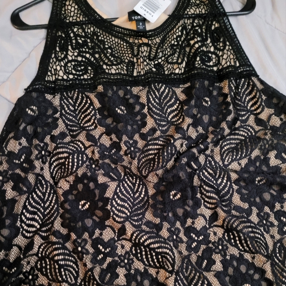 Torrid black and tan tank